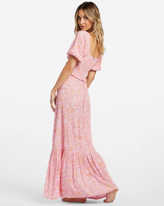 armas maxi kleit naised roosad rajad D28T1813 Billabong