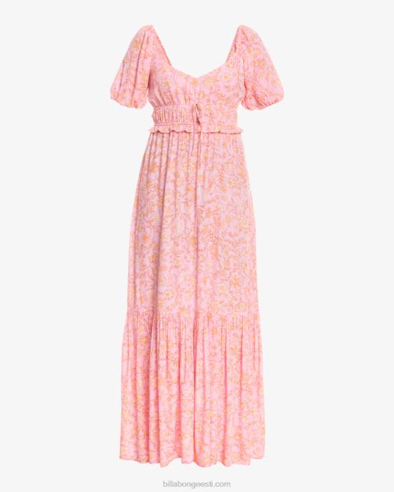 armas maxi kleit naised roosad rajad D28T1813 Billabong