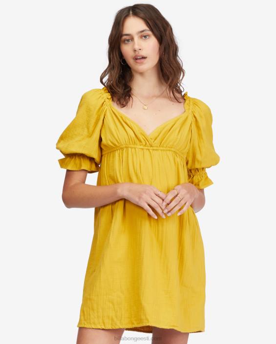 ideaalne paradise babydoll kleit naised kuldne puudutus D28T2260 Billabong