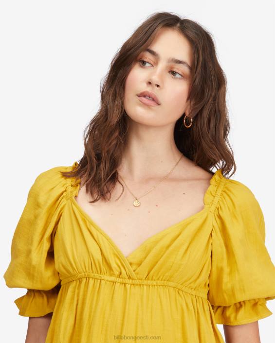 ideaalne paradise babydoll kleit naised kuldne puudutus D28T2260 Billabong