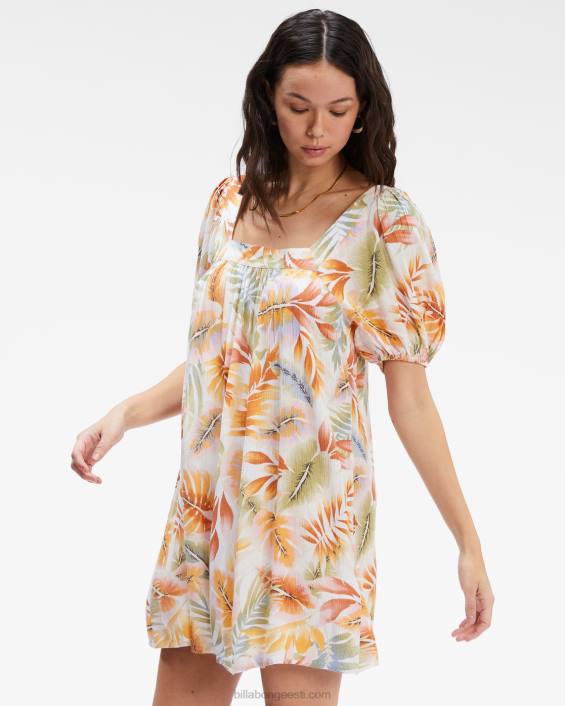 lahe pool babydoll kleit naised valge/multi D28T2378 Billabong