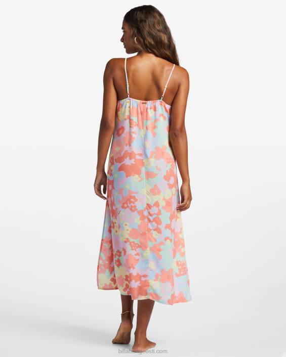 nädalavahetuse lainetega midi kleit naised virsikupirukas D28T1790 Billabong