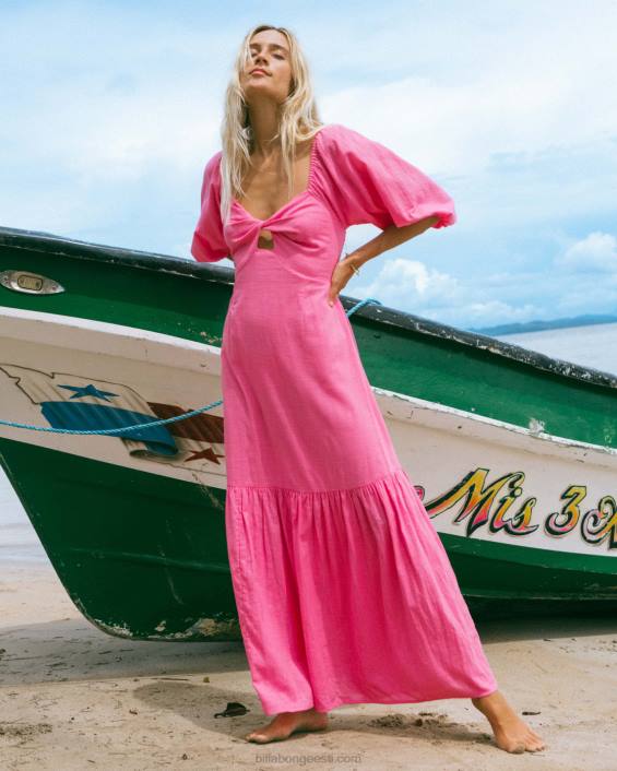 paradise cove maksikleit naised flirtiv fuksia D28T1763 Billabong
