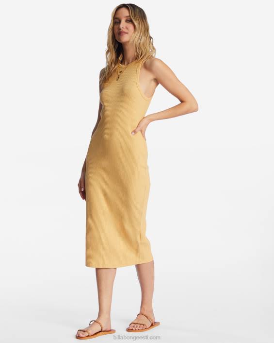 tomboy tank midi kleit naised kulla rannik D28T2118 Billabong