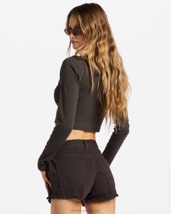 ära triivima kulunud lühikesed püksid naised must kivike D28T1810 Billabong