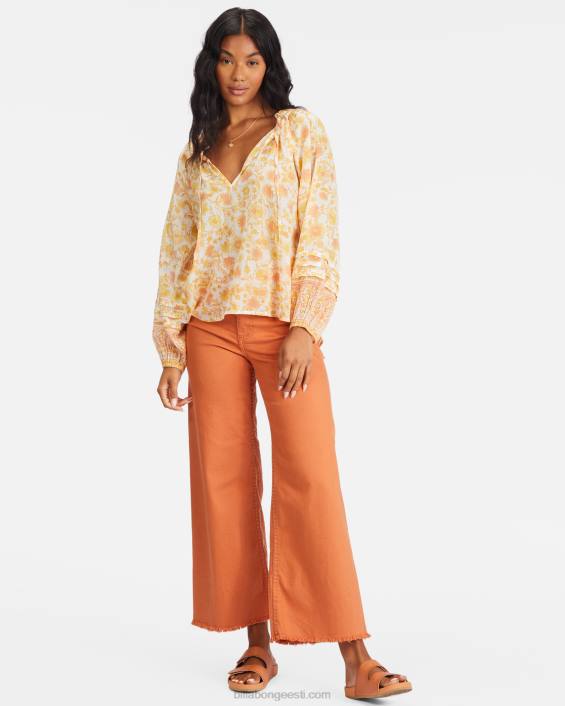 tasuta südamega pikkade varrukatega pluus naised soola kristall D28T2266 Billabong