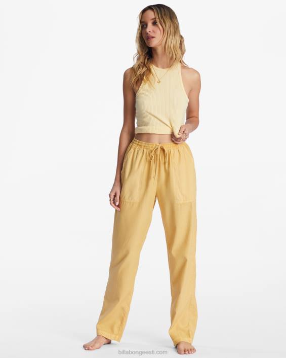 rannaline innukas kootud püksid naised kulla rannik D28T2196 Billabong