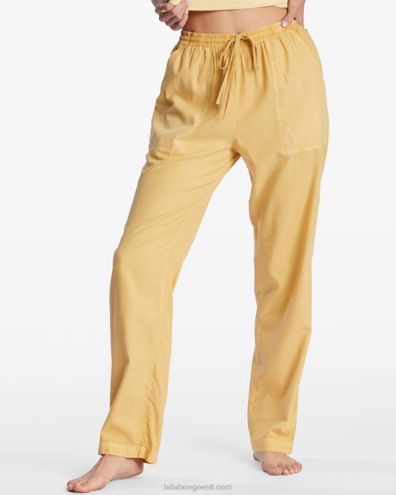 rannaline innukas kootud püksid naised kulla rannik D28T2196 Billabong