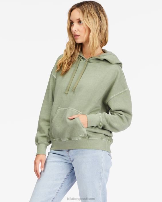 ideaalne nädalavahetuse raskekaalu pullover naised armee D28T2273 Billabong