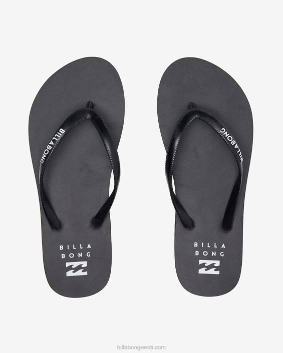 dama kummist plätud sandaalid naised must valge D28T2490 Billabong