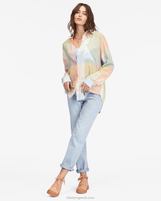 lihtne õhuline pikkade varrukatega nööbitav särk naised mitu D28T2258 Billabong