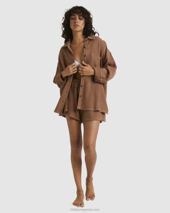 lukus sulle pikkade varrukatega särk naised kakao D28T2001 Billabong