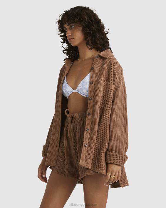 lukus sulle pikkade varrukatega särk naised kakao D28T2001 Billabong