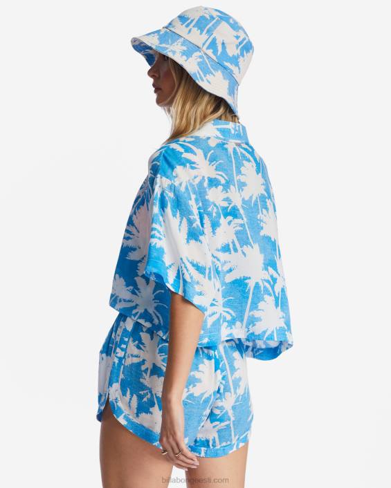 päike paistab kärbitud särk naised sinine hawaii D28T1964 Billabong