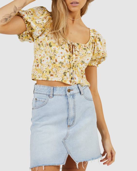 nii õnnelik teksadest miniseelik naised vananenud indigo D28T2353 Billabong