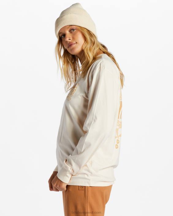 a/div pikkade varrukatega T-särk naised valge kork D28T2085 Billabong