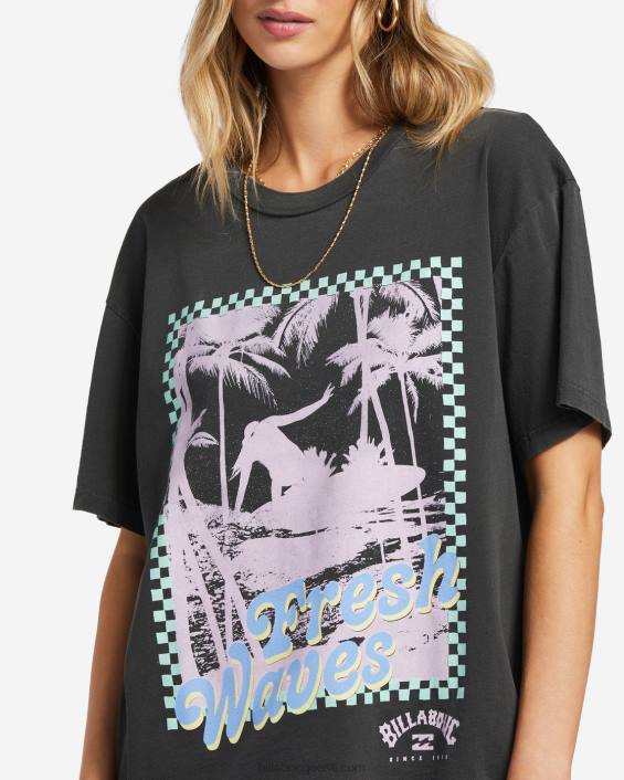 fresh waves oversized t-särk naised maha must D28T1885 Billabong