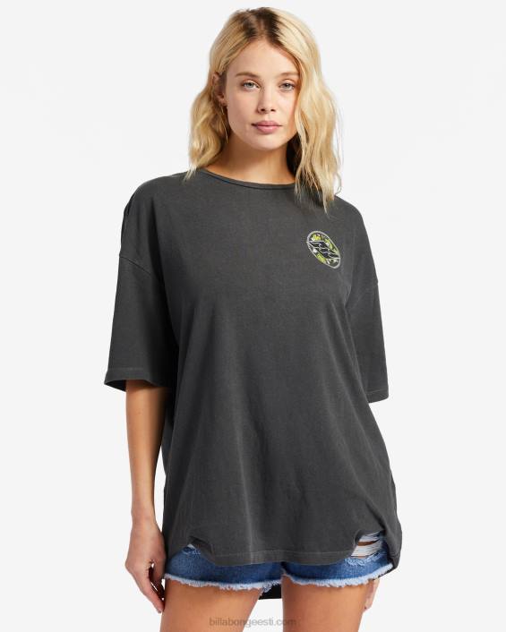 kamea monstera teemant suur t-särk naised maha must D28T2007 Billabong