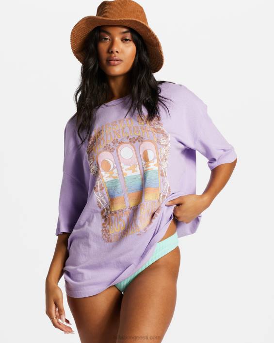 kuuvalguse suudlus t-särk naised lilla tuul D28T2030 Billabong