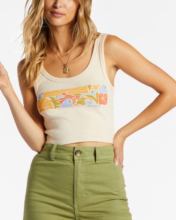 las armastus kasvab t-särgil naised antiikne valge D28T2056 Billabong