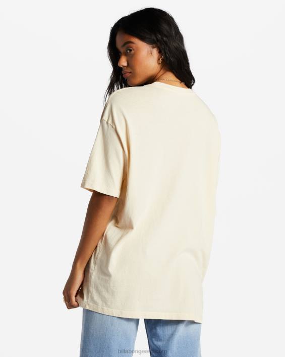 pilvedes t-särk naised antiikne valge D28T2038 Billabong