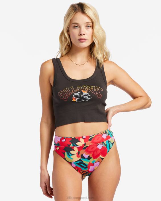 kamea laavakaarega kärbitud tank top naised maha must D28T1995 Billabong