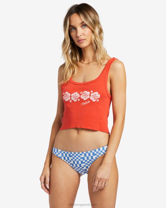 mahalo sõber tank top naised punane aloha D28T1915 Billabong