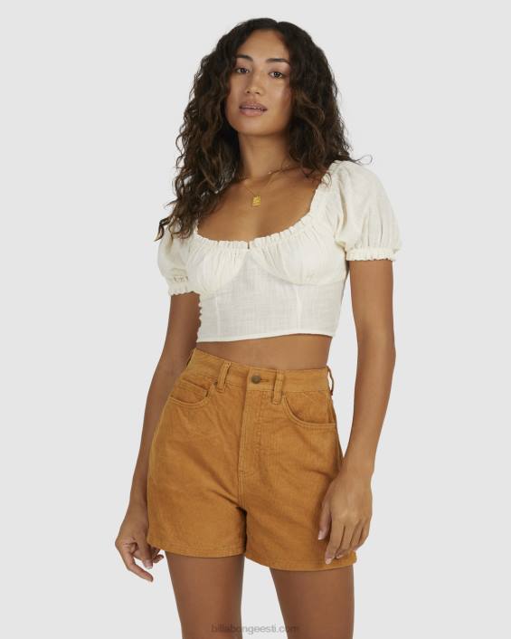 Monique puff varrukatega top naised soola kristall D28T1958 Billabong