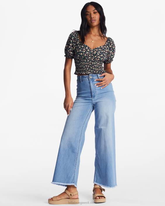 armastuslaulu puhvis varrukatopp naised must kivike D28T2199 Billabong