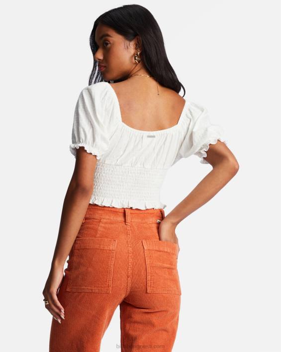 armastuslaulu puhvis varrukatopp naised soola kristall D28T1941 Billabong