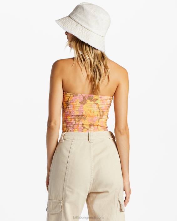 hoidke seda lihtsalt smocked crop top naised mitu D28T2049 Billabong