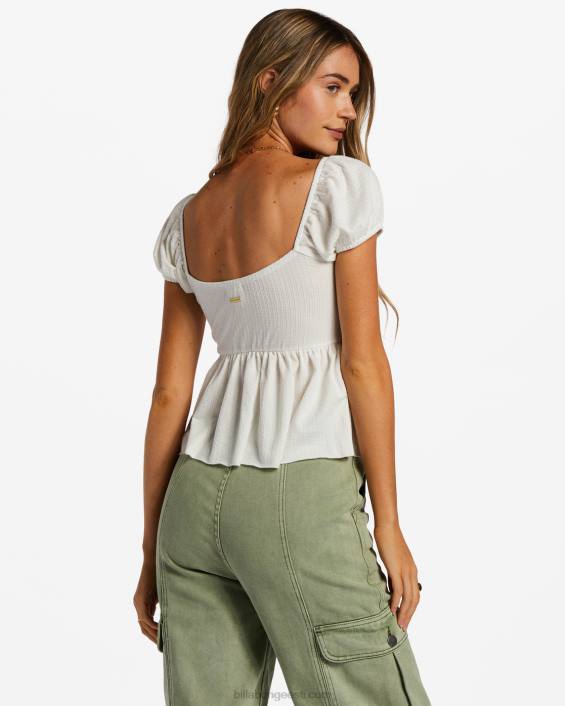 minu bella puff varrukatega top naised soola kristall D28T2033 Billabong