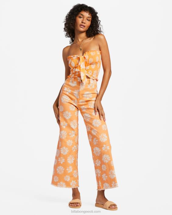 nii ekstra crop top naised apelsinikoor D28T1920 Billabong