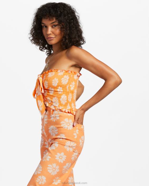 nii ekstra crop top naised apelsinikoor D28T1920 Billabong