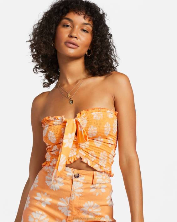 nii ekstra crop top naised apelsinikoor D28T1920 Billabong