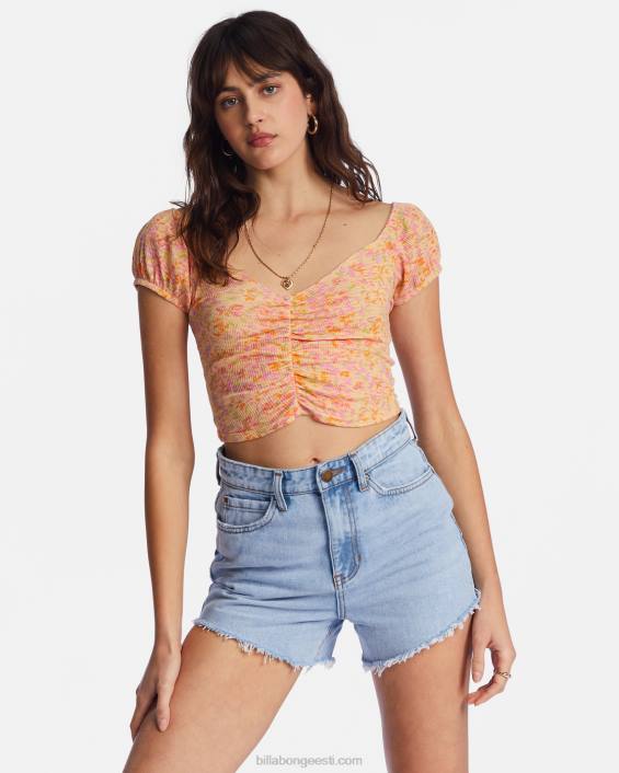 päris magus crop top naised virsiku punts D28T2168 Billabong