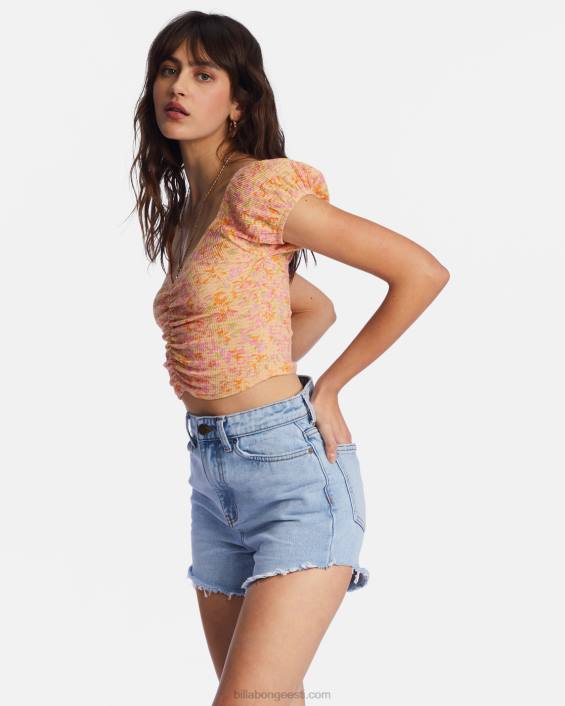 päris magus crop top naised virsiku punts D28T2168 Billabong