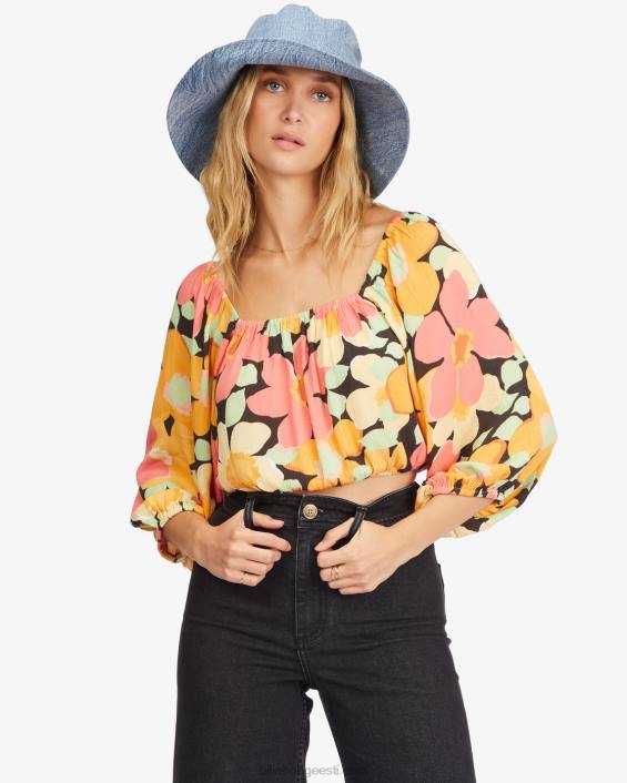 sun city 2 puhvis varrukatega crop top naised mitu D28T2253 Billabong