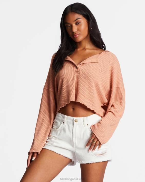tule jälle hubane lounge top naised pestud telliskivi D28T2141 Billabong