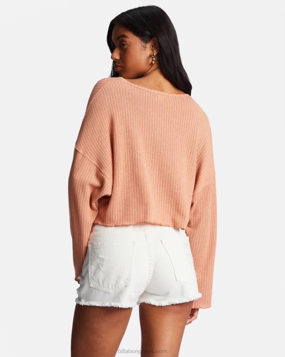 tule jälle hubane lounge top naised pestud telliskivi D28T2141 Billabong