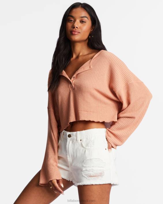tule jälle hubane lounge top naised pestud telliskivi D28T2141 Billabong
