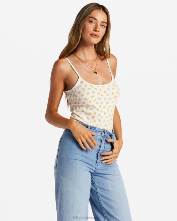 väike õde cami soonik kootud topp naised soola kristall D28T2067 Billabong