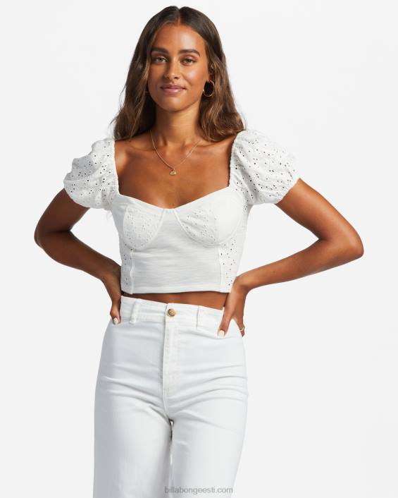 viimase suudluse puhvis varrukatop naised soola kristall D28T1796 Billabong