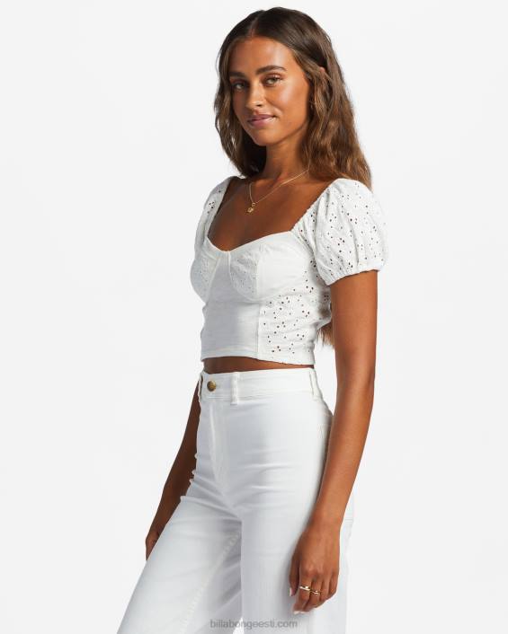 viimase suudluse puhvis varrukatop naised soola kristall D28T1796 Billabong