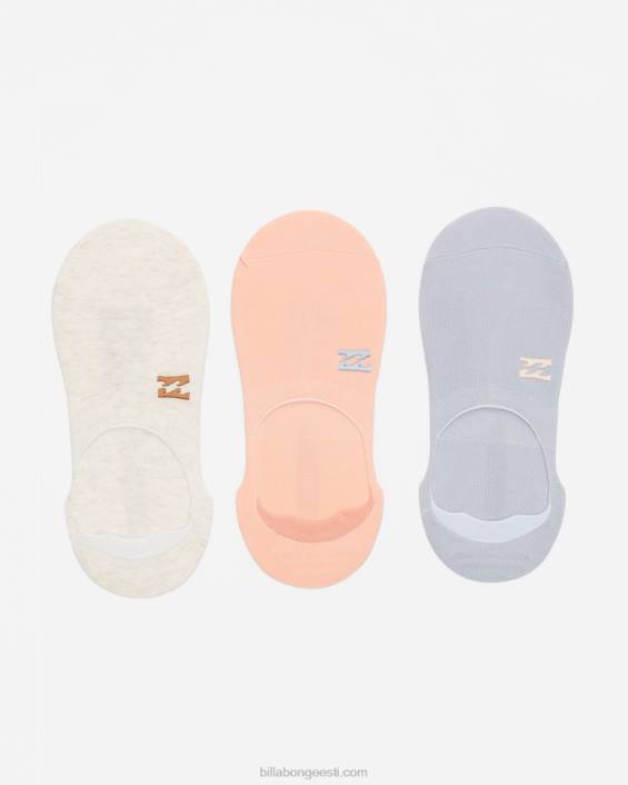 3-pakendis core no show sokid naised helesinine D28T2409 Billabong