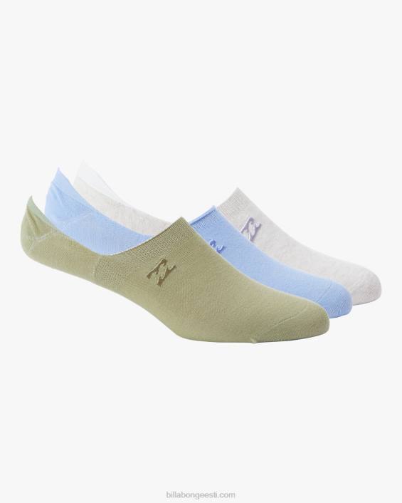 3-pakendis core no show sokid naised sinine D28T2456 Billabong