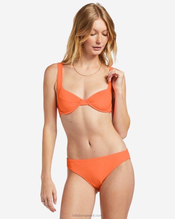 rivistatud tyler underwired bikiinitop naised poppin virsik D28T1235 Billabong