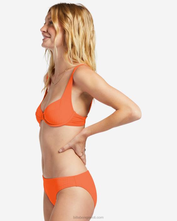 rivistatud tyler underwired bikiinitop naised poppin virsik D28T1235 Billabong