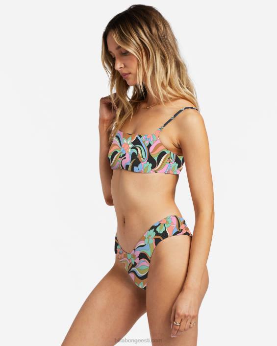 ärge reisige Fidži ümberpööratavad napid bikiinipüksid naised must kivike D28T1237 Billabong