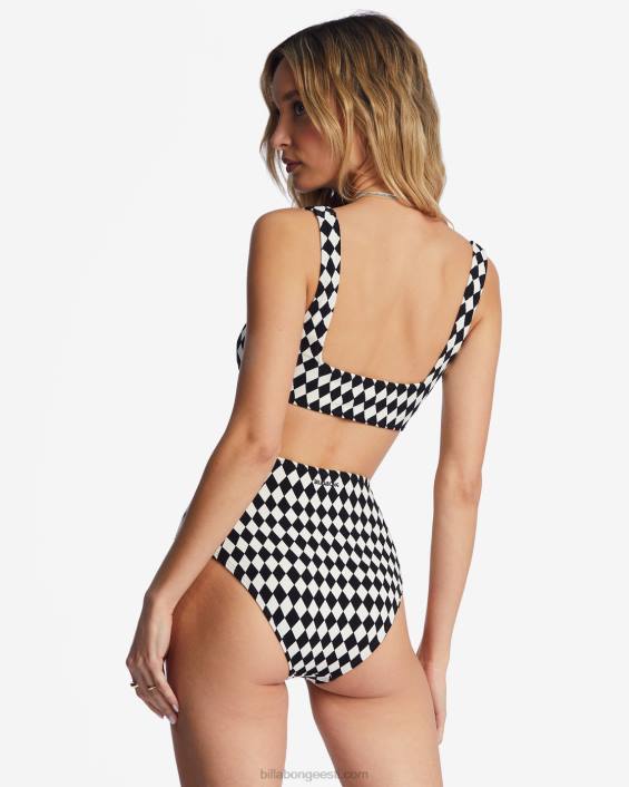 teemant daze kõrged retro bikiinipüksid naised must kivike D28T1465 Billabong